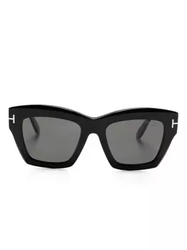 Солнцезащитные очки Luna в квадратной оправе TOM FORD Eyewear, черный