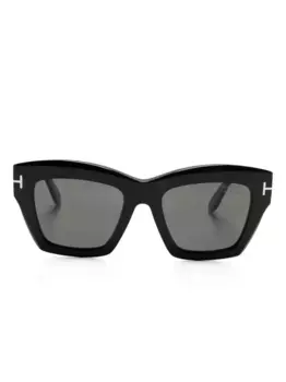 Солнцезащитные очки Luna в квадратной оправе TOM FORD Eyewear, черный