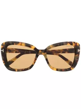 Солнцезащитные очки Maeva в оправе 'кошачий глаз' TOM FORD, коричневый