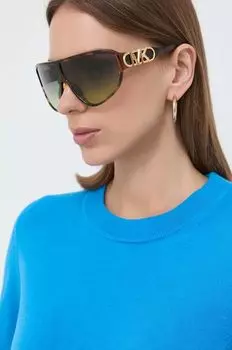Солнцезащитные очки Майкла Корса Michael Kors, коричневый
