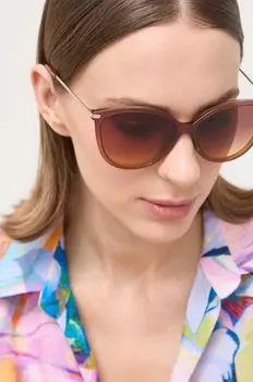 Солнцезащитные очки Майкла Корса Michael Kors, коричневый