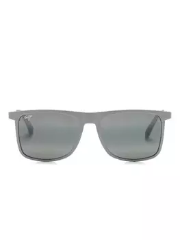 Солнцезащитные очки Makamae трапециевидной формы Maui Jim, серый