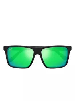 Солнцезащитные очки Mamalu Bay в квадратной оправе Maui Jim, черный