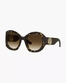 Солнцезащитные очки Marc Jacobs Monogram Round, цвет Havana