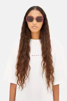 Солнцезащитные очки Marni, коричневый