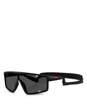 Солнцезащитные очки-маска, 141 мм Prada, черный