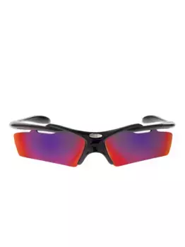 Солнцезащитные очки-маска Balenciaga Eyewear, черный