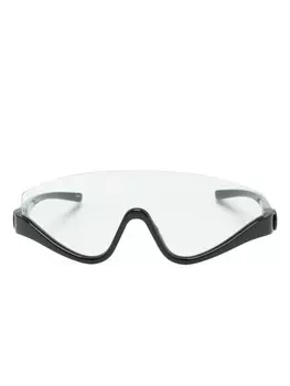 Солнцезащитные очки-маска Gucci Eyewear, черный