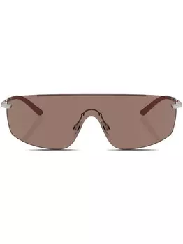 Солнцезащитные очки-маска R-5 Oliver Peoples, серебряный