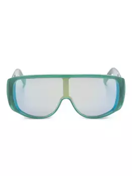 Солнцезащитные очки-маска Retrosuperfuture, зеленый