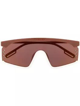 Солнцезащитные очки-маска в массивной оправе Kenzo, коричневый