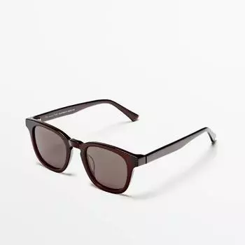 Солнцезащитные очки Massimo Dutti Resin, коричневый