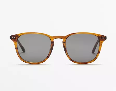 Солнцезащитные очки Massimo Dutti Resin, коричневый