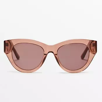 Солнцезащитные очки Massimo Dutti Resin, розовый