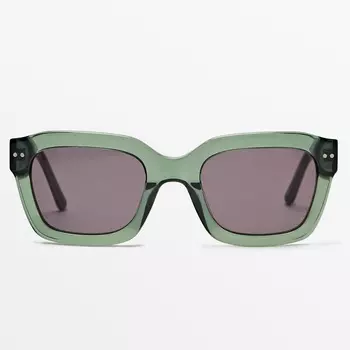 Солнцезащитные очки Massimo Dutti Resin, зеленый