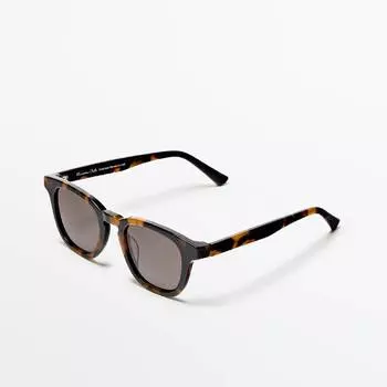 Солнцезащитные очки Massimo Dutti Tortoiseshell Resin, коричневый