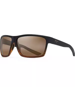 Солнцезащитные очки Maui Jim Alenuihaha PolarizedPlus2 с оберткой, 64 мм, коричневый