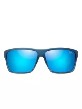 Солнцезащитные очки Maui Jim Alenuihaha в квадратной оправе, синий