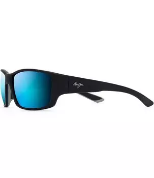 Солнцезащитные очки Maui Jim Local Kine PolarizedPlus2 с оберткой, 61 мм, синий