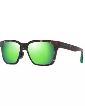 Солнцезащитные очки Maui Jim Punkikai, цвет Matte Dark Havana/Mauigreen Polarized