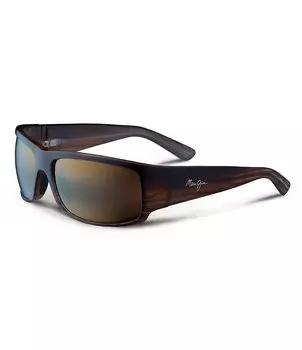 Солнцезащитные очки Maui Jim World Cup PolarizedPlus2 с запахом, 64 мм, коричневый