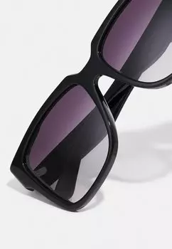 Солнцезащитные очки Max Mara, блестящие черные