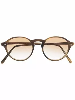 Солнцезащитные очки Maxson с затемненными линзами Oliver Peoples, коричневый