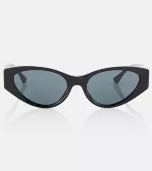 Солнцезащитные очки medusa в форме кошачьего глаза Versace, черный