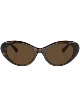 Солнцезащитные очки Medusa в овальной оправе Versace Eyewear, зеленый