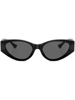 Солнцезащитные очки Medusa в овальной оправе Versace Eyewear, черный