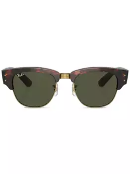 Солнцезащитные очки Mega Clubmaster черепаховой расцветки Ray-Ban, зеленый