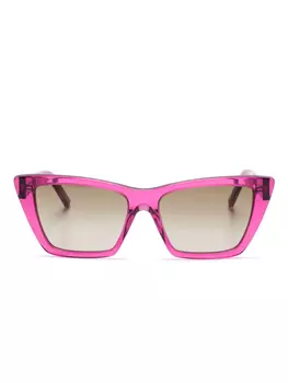 Солнцезащитные очки Mica Saint Laurent Eyewear, розовый