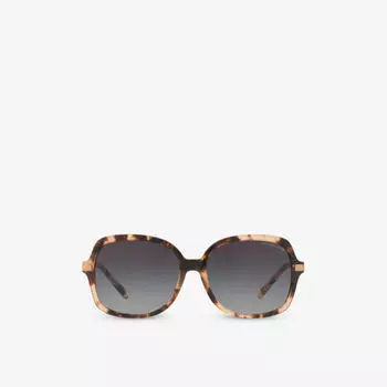 Солнцезащитные очки Michael Kors Adrianna II квадратной формы из ацетата, розовый