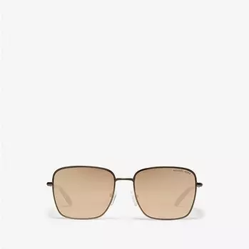 Солнцезащитные очки Michael Kors Burlington, золотистый/коричневый