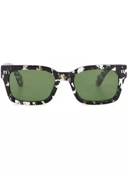 Солнцезащитные очки Midland в квадратной оправе Camouflage Off-White Eyewear, черный