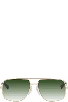 Солнцезащитные очки MIDNIGHT SPECIAL золотого и зеленого цвета Dita
