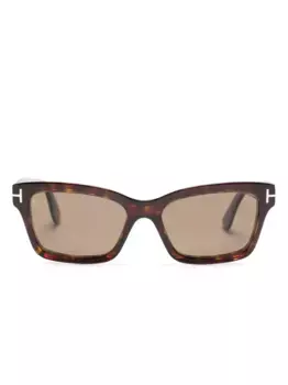 Солнцезащитные очки Mikel в квадратной оправе TOM FORD Eyewear, коричневый