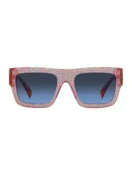 Солнцезащитные очки Mis 0129s прямоугольной формы Missoni, розовый