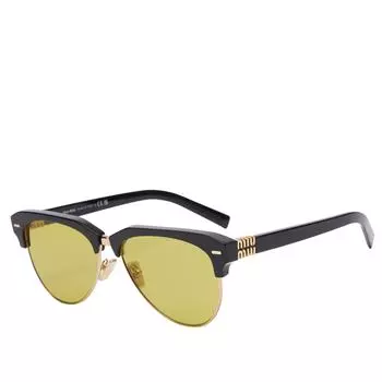Солнцезащитные очки Miu Miu Eyewear 09Zs Sunglasses, цвет Black & Olive Green