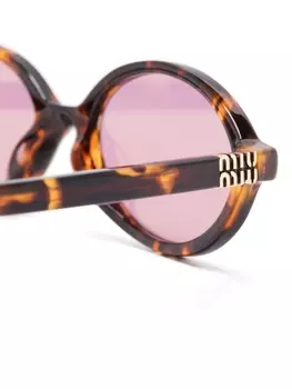 Солнцезащитные очки Miu Miu Eyewear Regard, коричневый