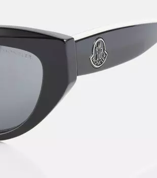 Солнцезащитные очки Modd в форме кошачьего глаза Moncler, черный