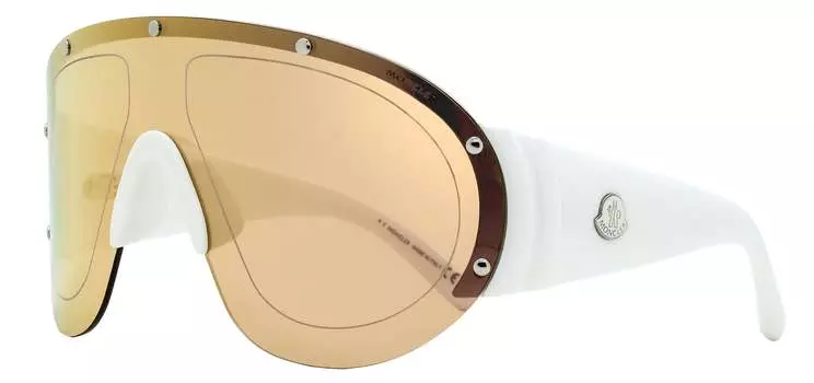 Солнцезащитные очки Moncler мужские Rapide ML0277 21G белые 0 мм