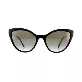 Солнцезащитные очки mu03us 1ab5o0 he градиент серые зеркальные серебристые Miu Miu, черный