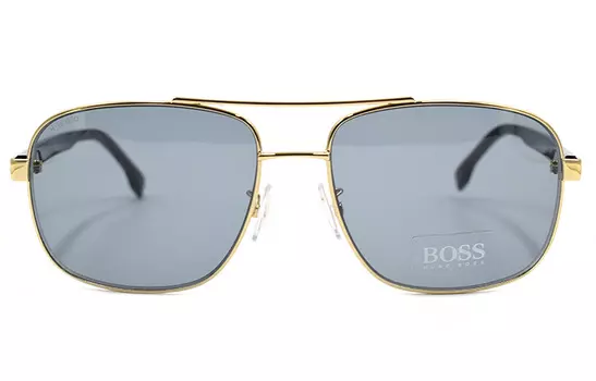 Солнцезащитные очки мужские золотые HUGO BOSS, Gold