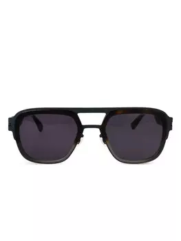 Солнцезащитные очки Mykita в геометрической оправе, синий