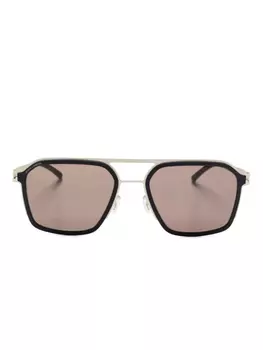 Солнцезащитные очки Mykita x Rimowa Heritage из металла, серебряный