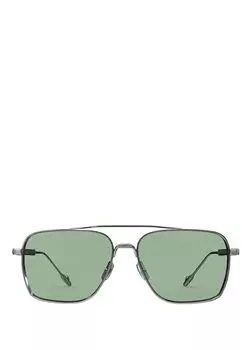 Солнцезащитные очки N25 серебристого цвета Philippe V., зеленый