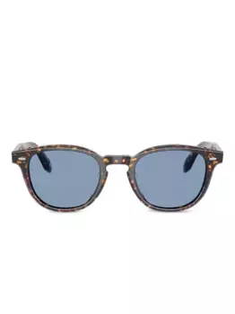 Солнцезащитные очки N.09 Sun в оправе черепаховой расцветки Oliver Peoples, коричневый