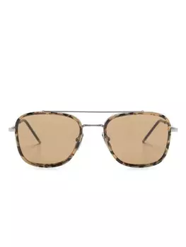 Солнцезащитные очки-навигаторы Thom Browne Eyewear, серебряный