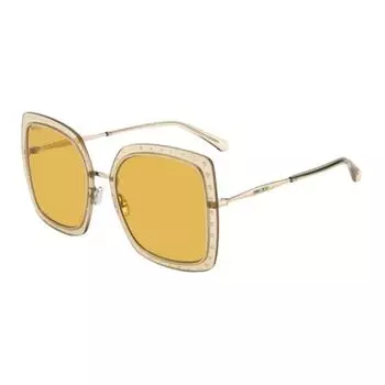 Солнцезащитные очки неправильной формы, женские, золотистые Jimmy Choo